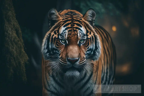 Portrait Of A Tiger Animal Ai Art