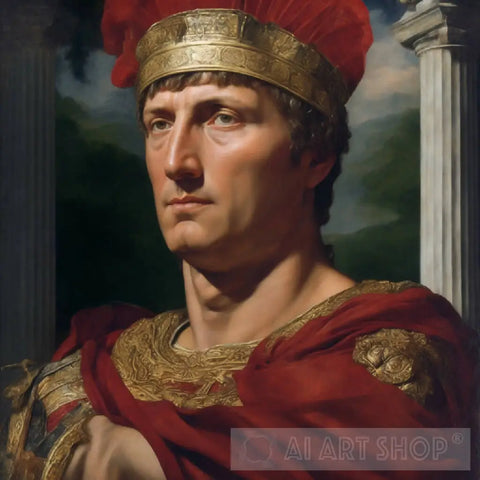 Portrait Of Julius Caesar Ai Painting