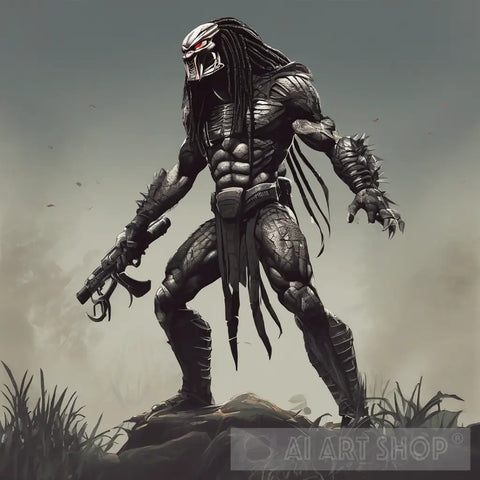 Predator On Hunt Ai Artwork