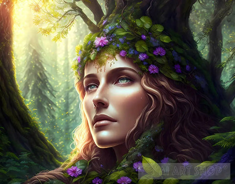 Princess Of The Forest Nature Ai Art