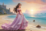 Princess On Beach Nature Ai Art