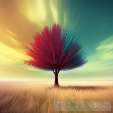 Psychedelic Forest Abstract Ai Art