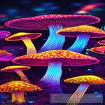 Psychedelic Mushrooms Ai Artwork