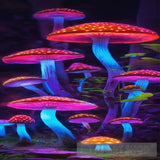 Psychedelic Mushrooms Ai Artwork