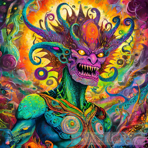 Psychedelic Overlord Of The Ethereal Realm Ai Painting