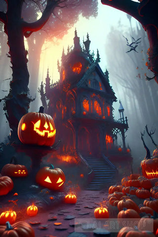 Pumpkins Den Ai Artwork