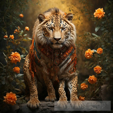 Punic Tiger Wall Art Animal Ai Art