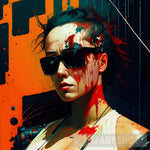 Punk Terminator #27 Portrait Ai Art