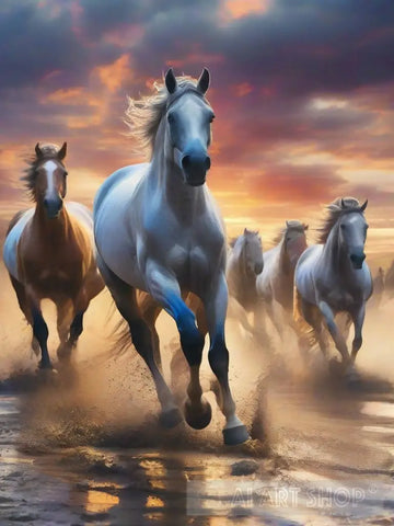 Purebred Horses Animal Ai Art