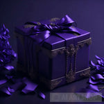 Purple Giftbox Still Life Ai Art