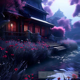 Purple Grass Ai Artwork