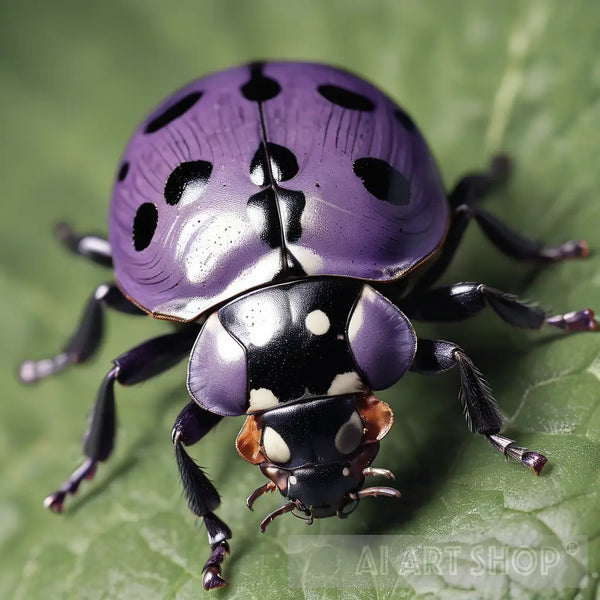 Lady bird ☆ purple-lady-bird-nature-ai-art