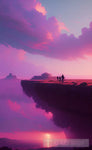 Purple-Pink Skies Nature Ai Art