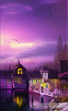 Purple-Pink Skies Nature Ai Art