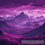 Purple Planet Landscape Ai Art