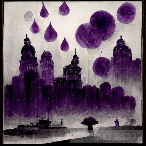 Purple Rain Ai Artwork