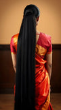 Rivers of Black Gold: Traditional Saree & Long Hair Collection