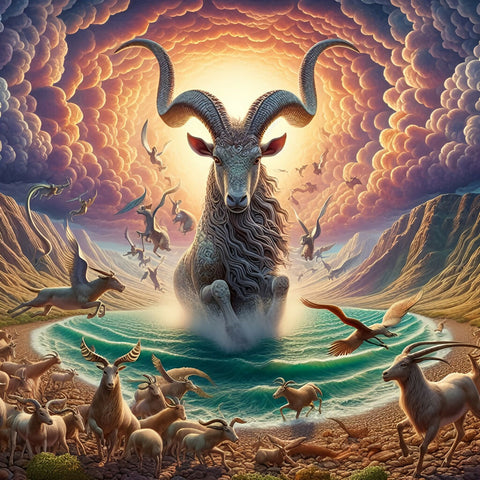 Goat Fantasy Art Print