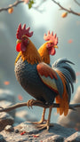Stylized Rooster King