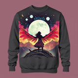 Bohemian Rhapsody AI Art Sweatshirt | Mystic Freddie-Inspired Unisex Organic Crewneck"