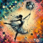 Quantum Ballet: Whimsical Harmony Contemporary Ai Art