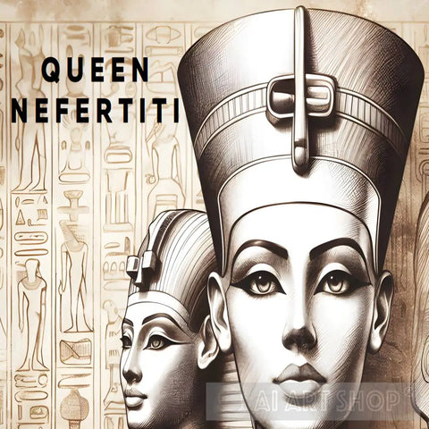 Queen Nefertiti The Great Ai Artwork