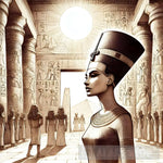 Queen_Nefertiti_Was_Painted_In_Gold Ai Painting