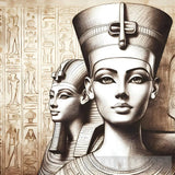 Queen_Nefertiti_Was_Painted_In_Gold Ai Painting