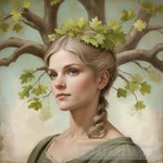 Queen Of The Forest Portrait Ai Art