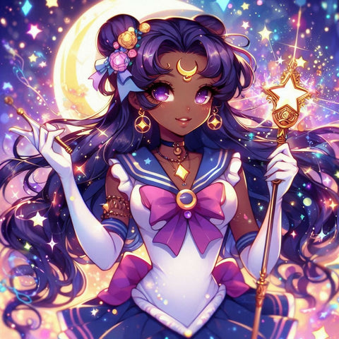 AI black sailor moon