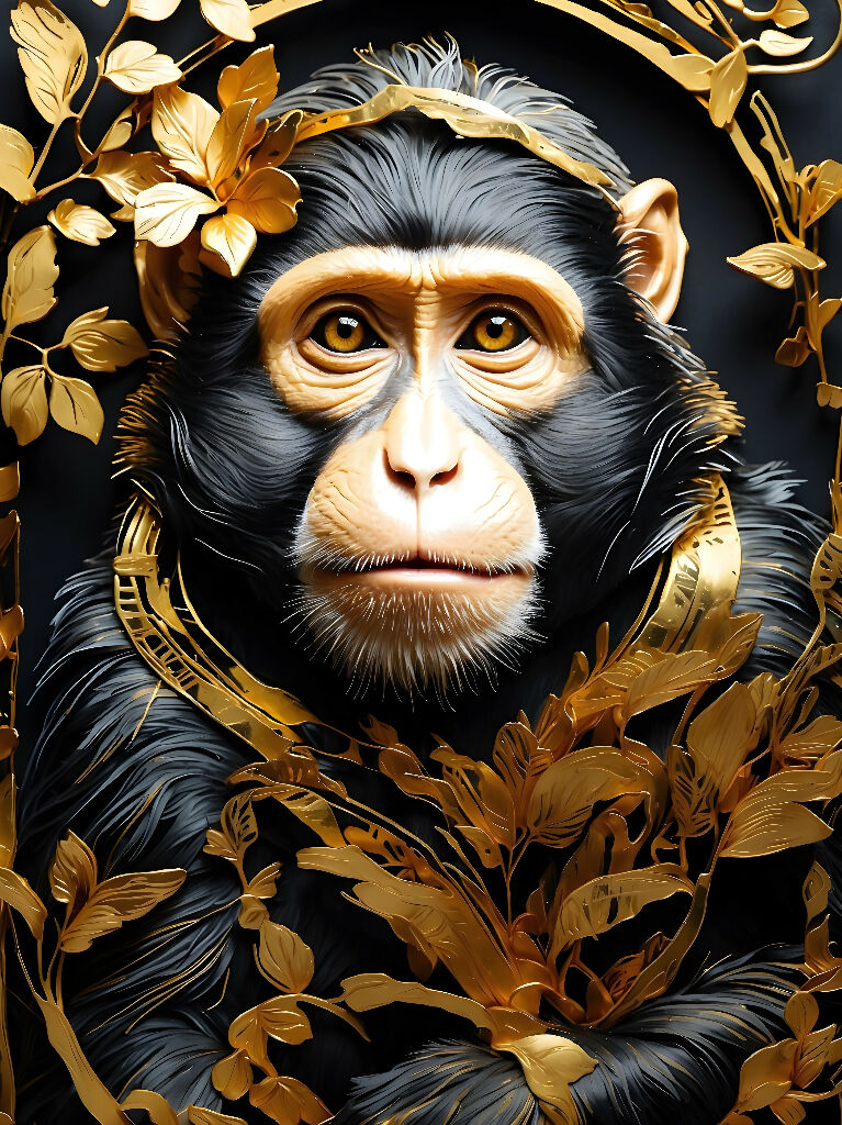 Golden Monkey Wall Art