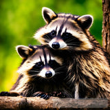 Raccoons Are Always Together Animal Ai Art