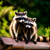 Raccoons Are Always Together Animal Ai Art