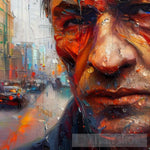 Rain In New York Portrait Ai Art