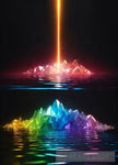 Rainbow Crystal Abstract Ai Art