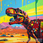 Rainbow Dinosaur Ai Artwork