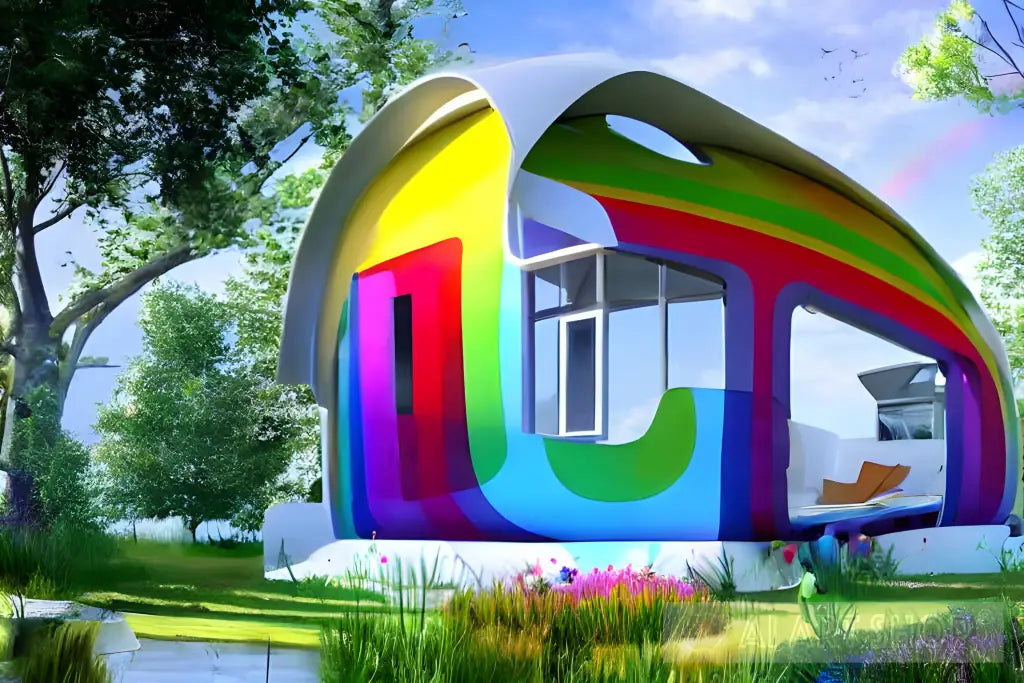 Rainbow House, always make you smile