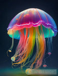 Rainbow Jellyfish Ai Artwork