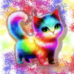 Rainbow Kitten Animal Ai Art