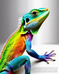 Rainbow Lizard Ai Artwork