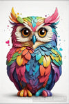 Rainbow Owl Ai Artwork