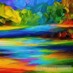 Rainbow River Ai Painting