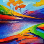 Rainbow River Ai Painting