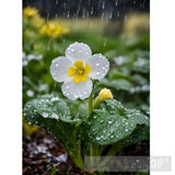 Raindrops On A Flower Ai Artwork