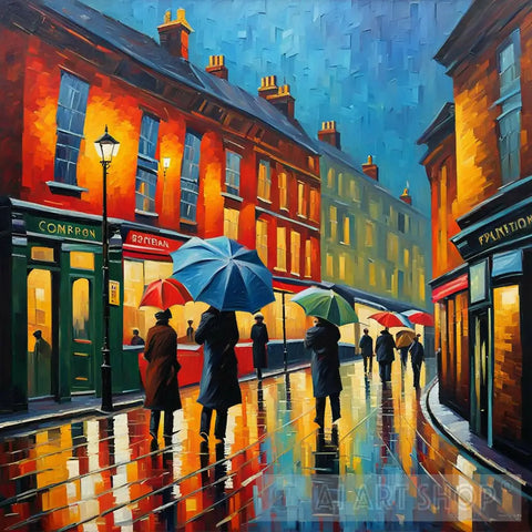 Rainy Day In London Ai Artwork