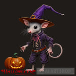 Rat Character Witch Halloween 3Rd Concept Ai Artwork