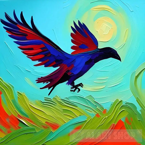 Ravens Glory Impressionism Ai Art