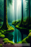 Real Photography Of A Forest With Plants Ai Artwork