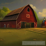 Red Barn Ai Artwork