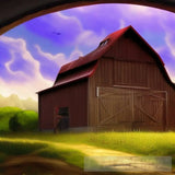 Red Barn Ai Artwork